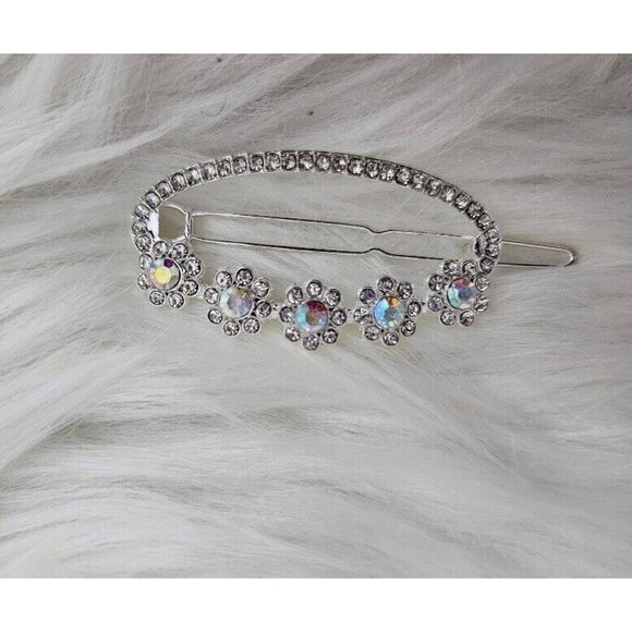 12 Pcs - Rhinestone Flower hair clip Bobby pin hair clip Bling Crystal Love Pins - Picture 10 of 10